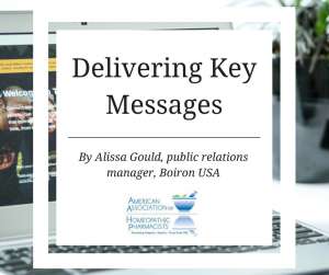 Delivering key messages