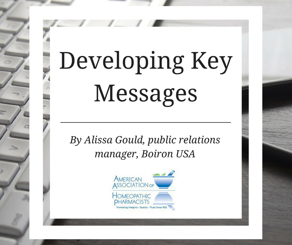 Developing key messages